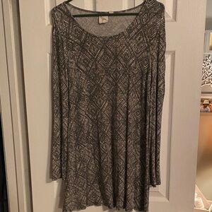 Elegant Geometric Patterned Dress